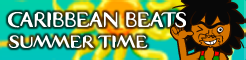 「CARIBBEAN BEATS」SUMMER TIME banner