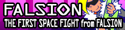 「FALSION」THE FIRST SPACE FIGHT from FALSION banner