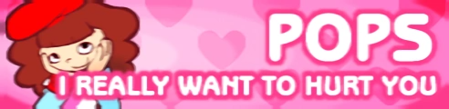 「POPS」I REALLY WANT TO HURT YOU banner